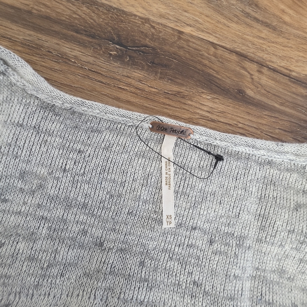 Free People Never Again Hook & eye Cardigan Size XS - Picture 4 of 6
